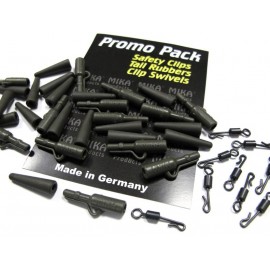 MIKA Promo - 20x Safety Clips + Tail Rubbers + Clip Swivels