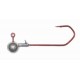 Profi Blinker Jig Glava High Carbon crvena